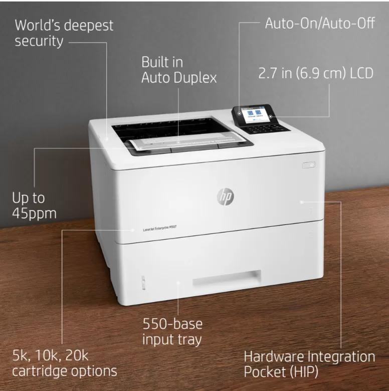 Máy in HP LaserJet Enterprise M507dn-1PV87A